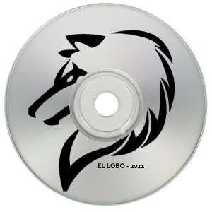 Black Text on Silver CD