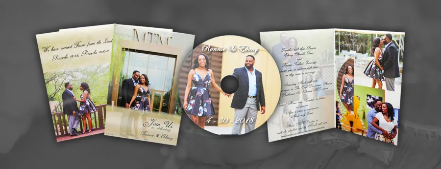 CDs In Vertical 4 Panel Mailers