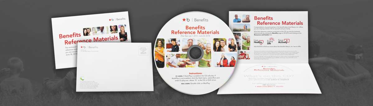 CDs In Horizontal 4 Panel Mailer